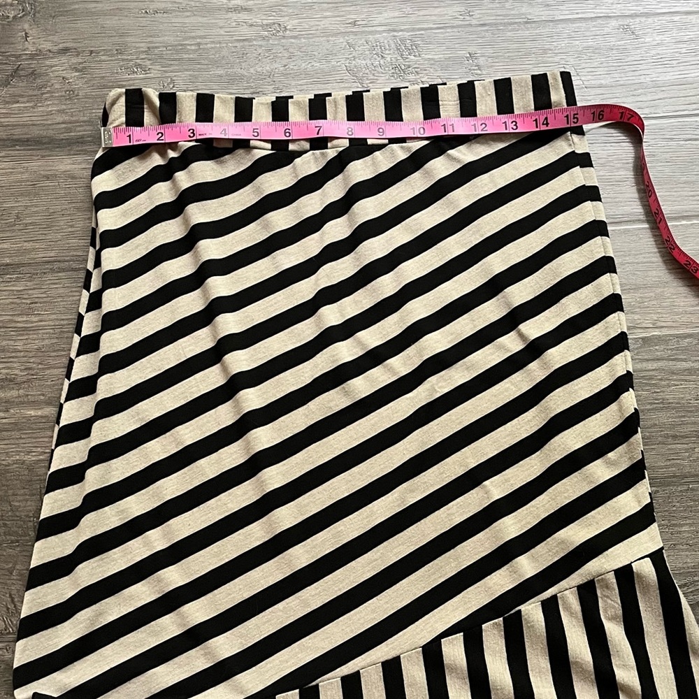 Tan & Black Striped Maxi Skirt Size XL - Picture 2 of 7